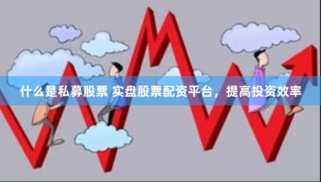 什么是私募股票 实盘股票配资平台，提高投资效率