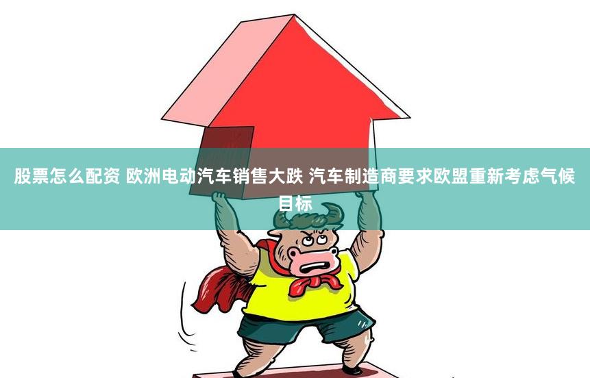 股票怎么配资 欧洲电动汽车销售大跌 汽车制造商要求欧盟重新考虑气候目标